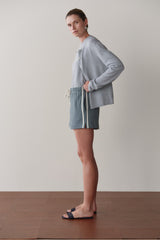 Women The Stripe Eco-Terry Short