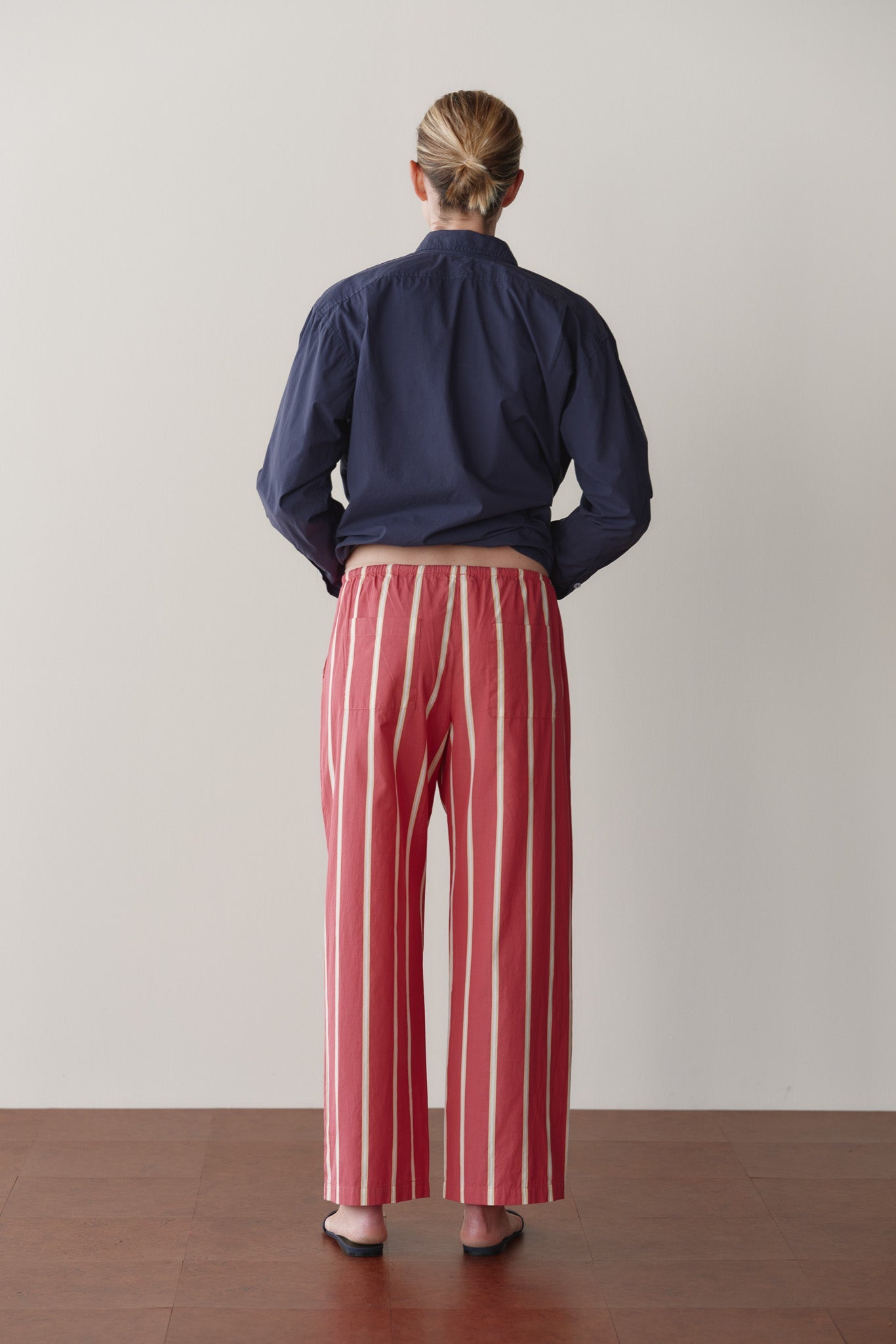 Women The Pop Stripe Drawstring Pant