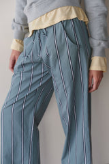 Women The Pop Stripe Drawstring Pant
