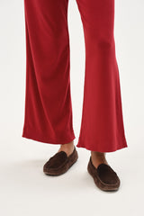 Women The Baby Rib Scallop Pant