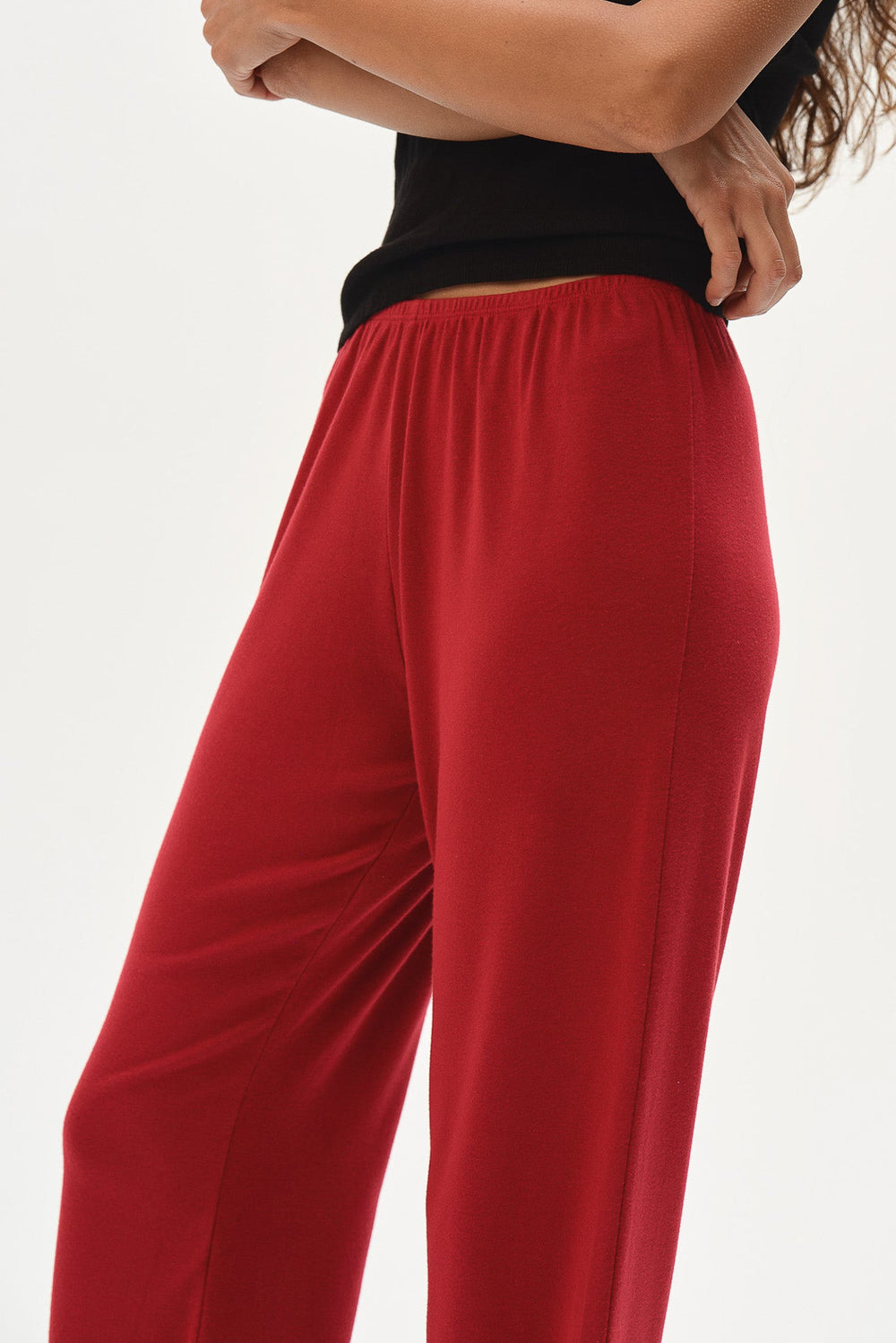 Women The Baby Rib Scallop Pant