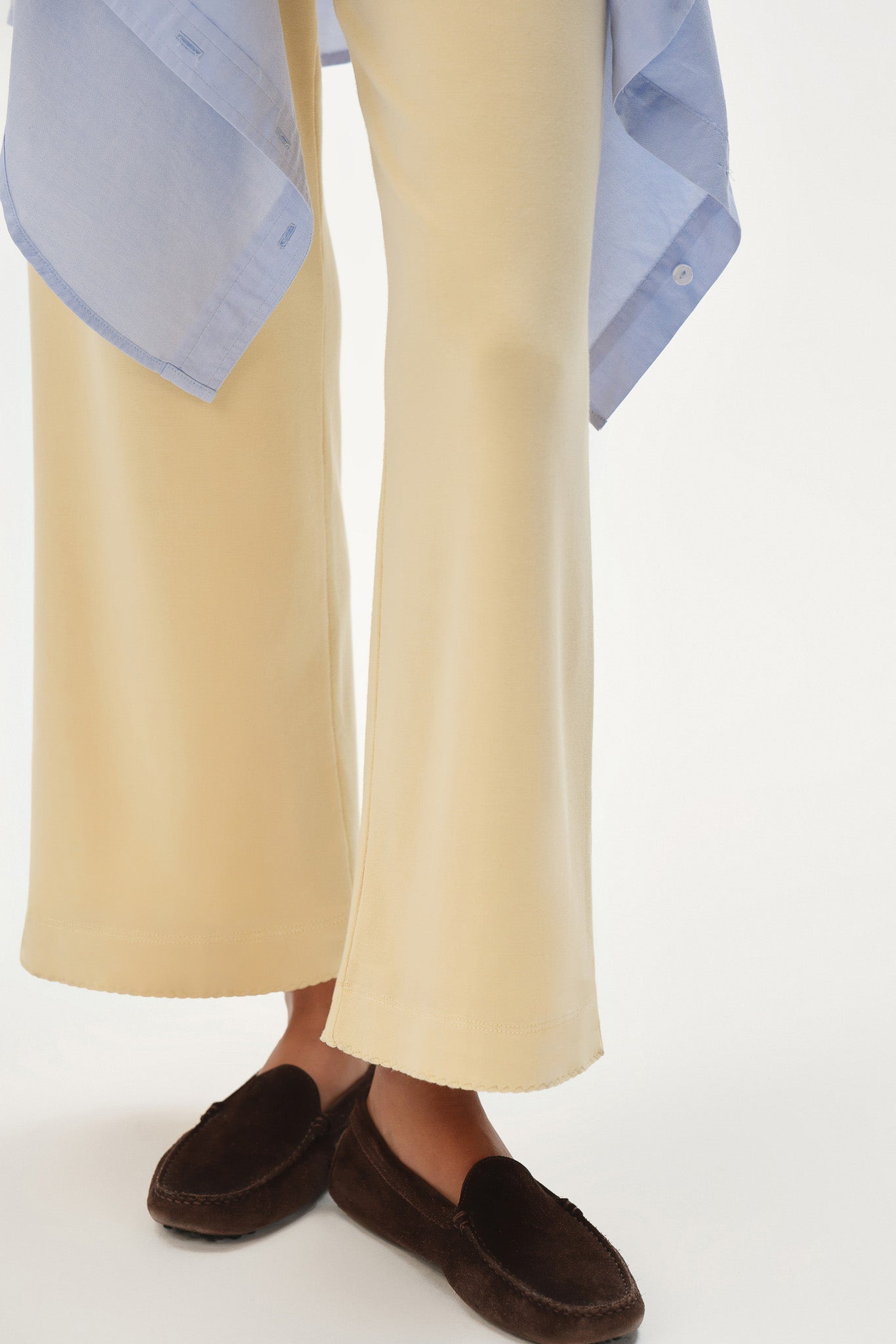 Women The Baby Rib Scallop Pant