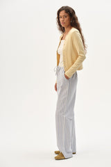 Women The Oxford Stripe Drawstring Pant