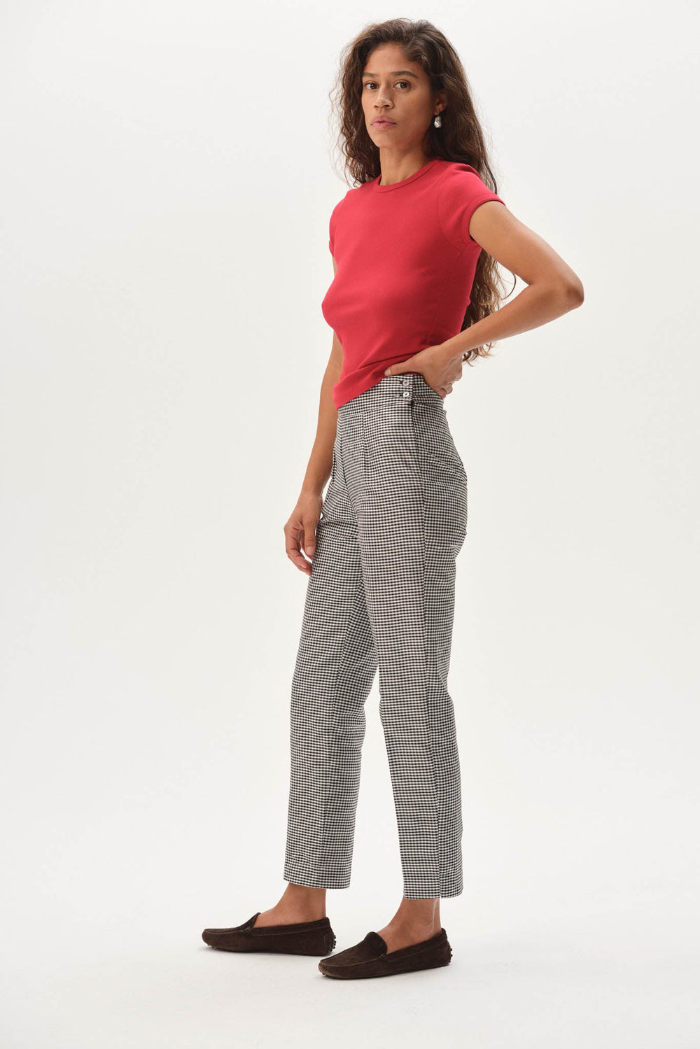 Women The Silk Taffeta Cigarette Pant