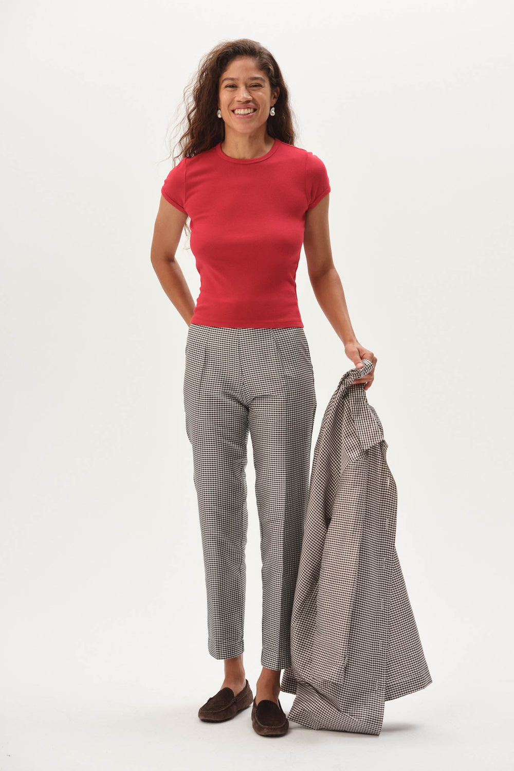 Women The Silk Taffeta Cigarette Pant