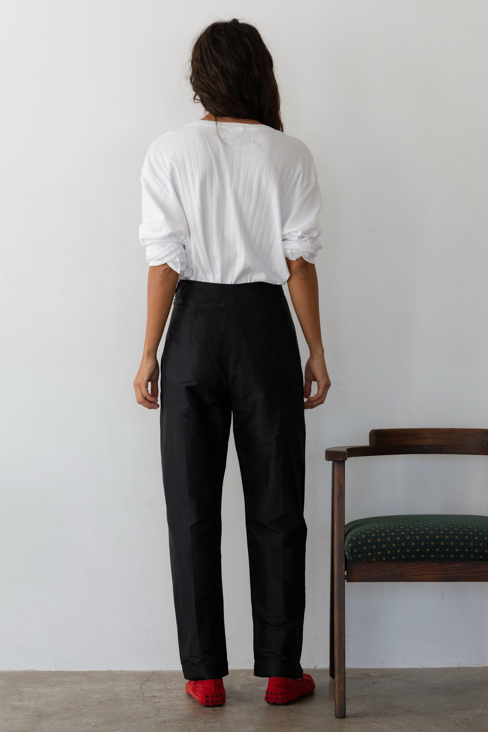 Women The Silk Taffeta Cigarette Pant