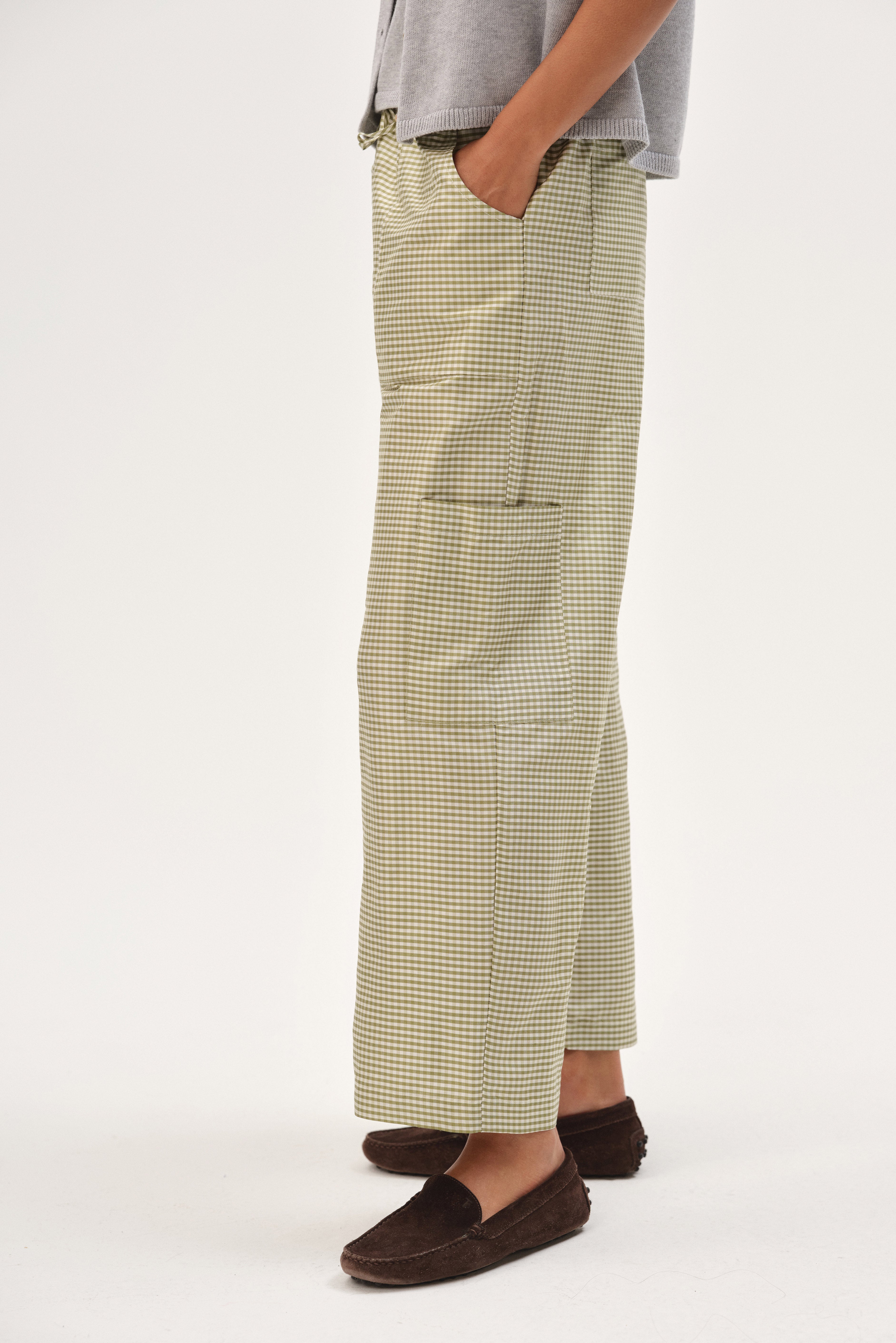 Women The Taffeta Drawstring Cargo Pant