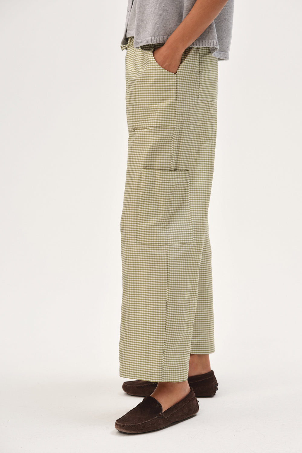 Women The Taffeta Drawstring Cargo Pant