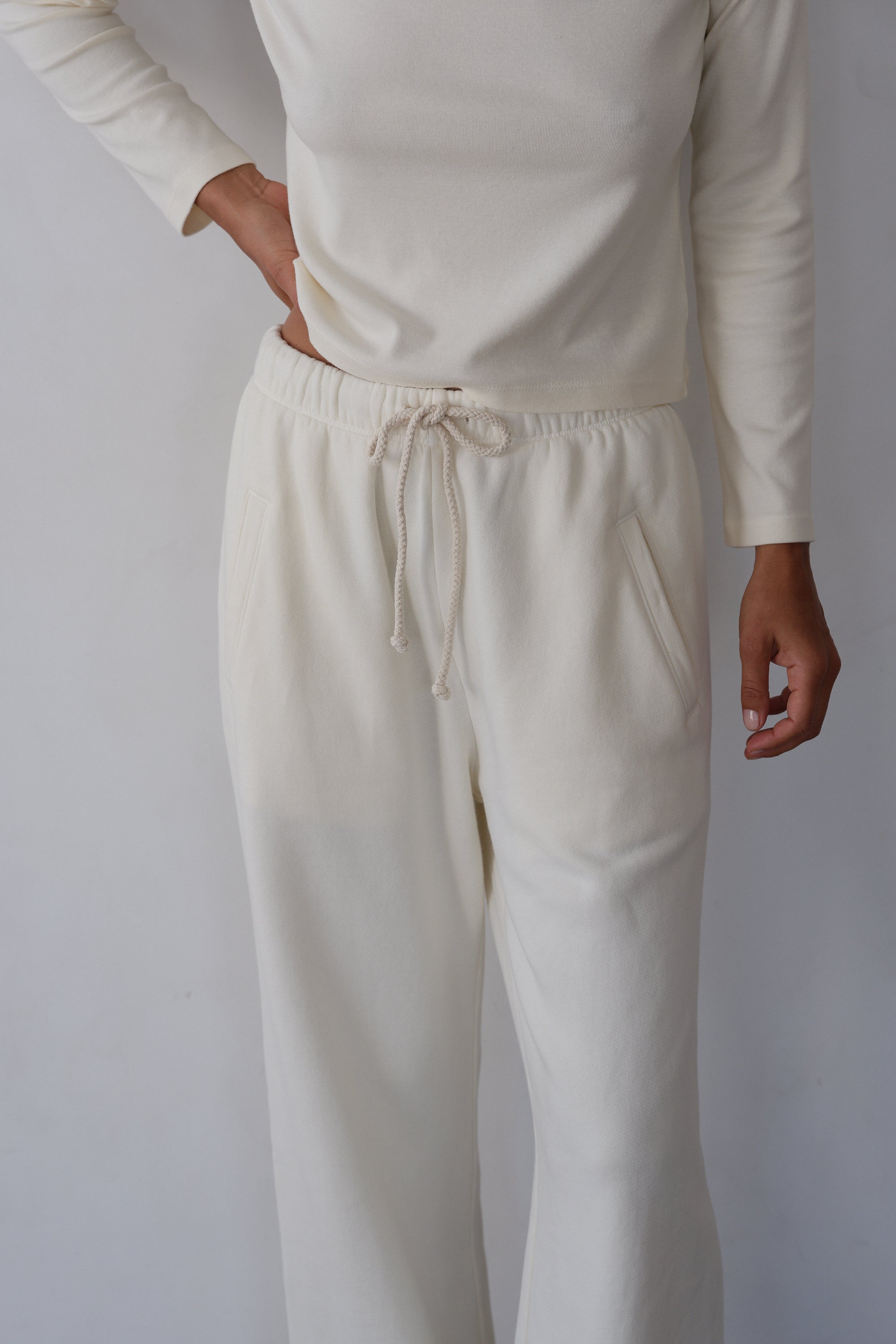 Women The Eco-Fleece Wide Leg Sweatpants