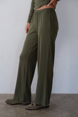 Women The Baby Rib Scallop Pant
