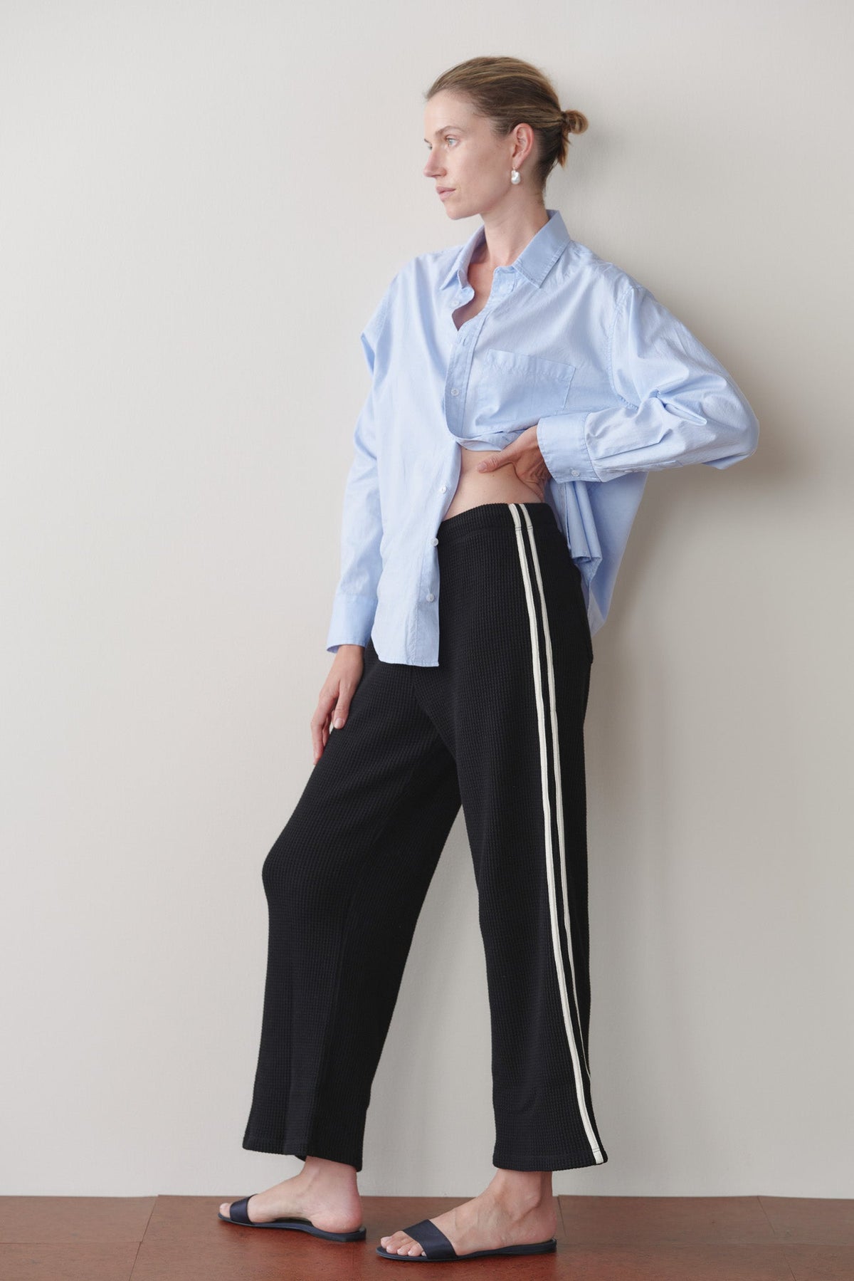 Women The Thermal Crop Stripe Pant