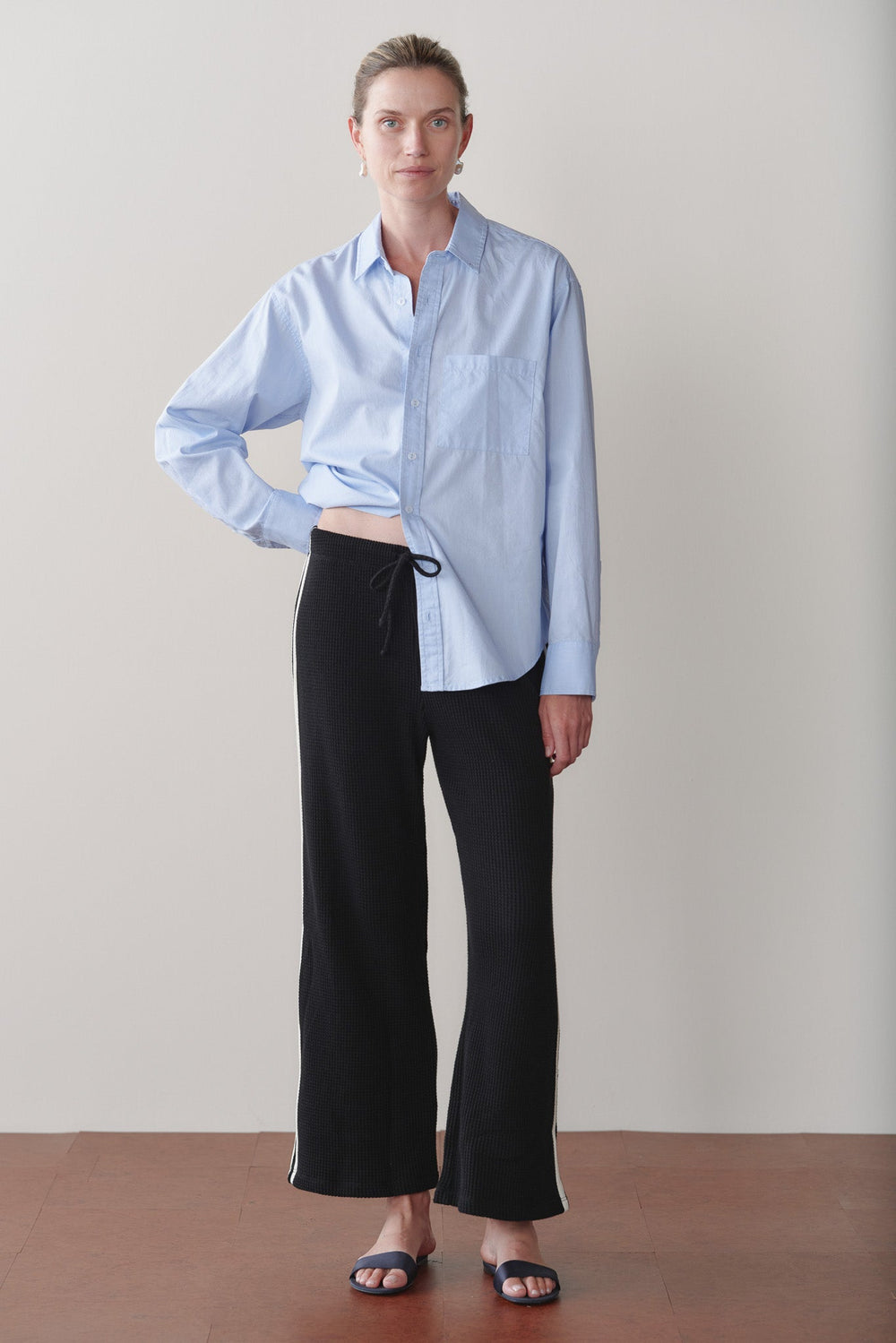 Women The Thermal Crop Stripe Pant
