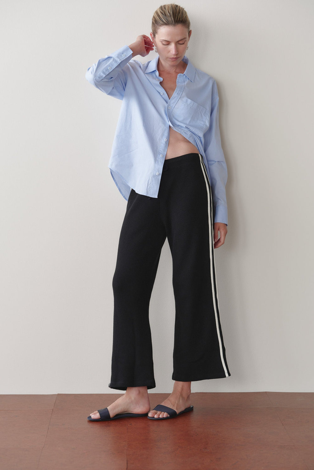 Women The Thermal Crop Stripe Pant