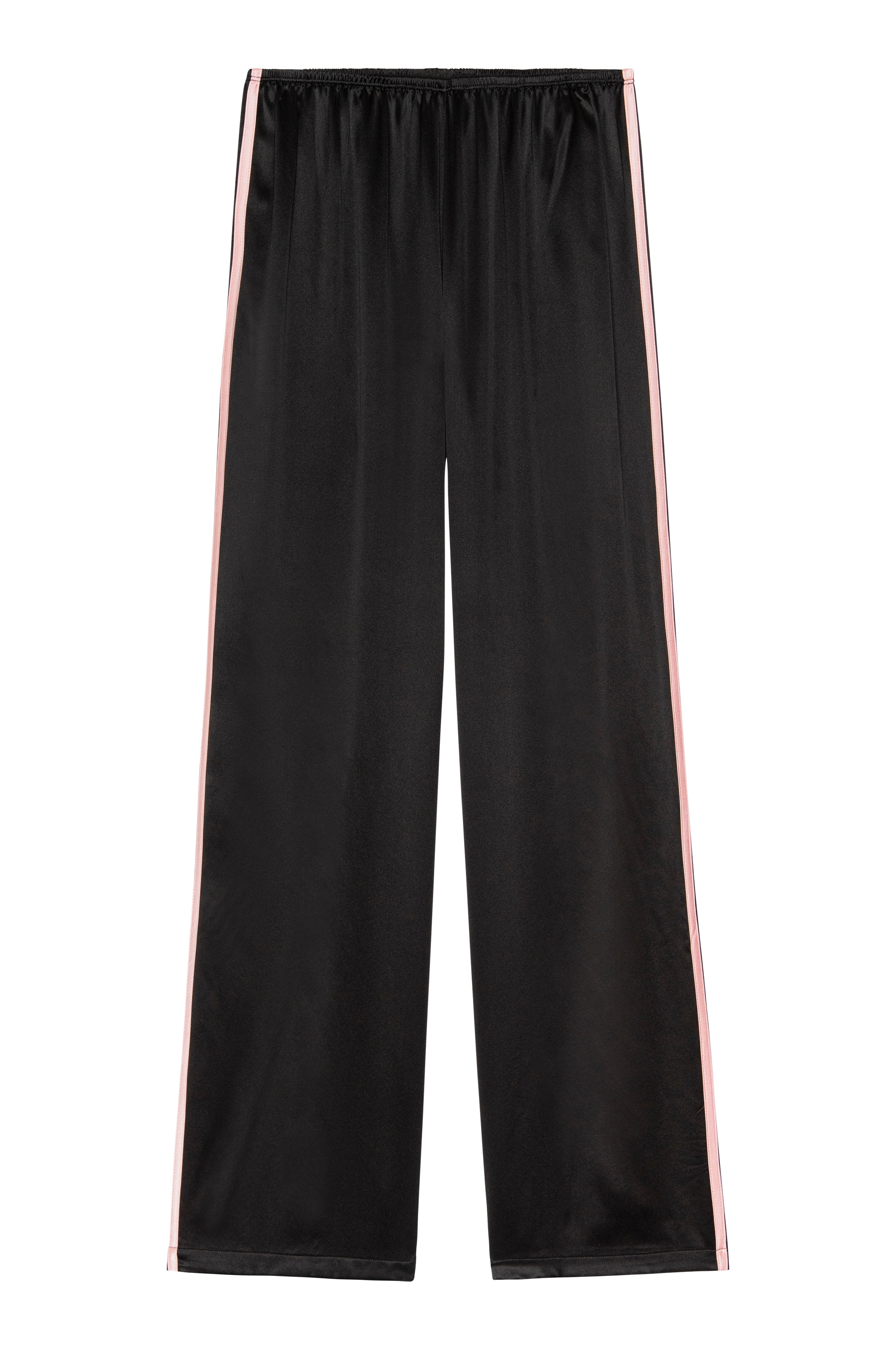 Women The Silk Stripe Simple Pant
