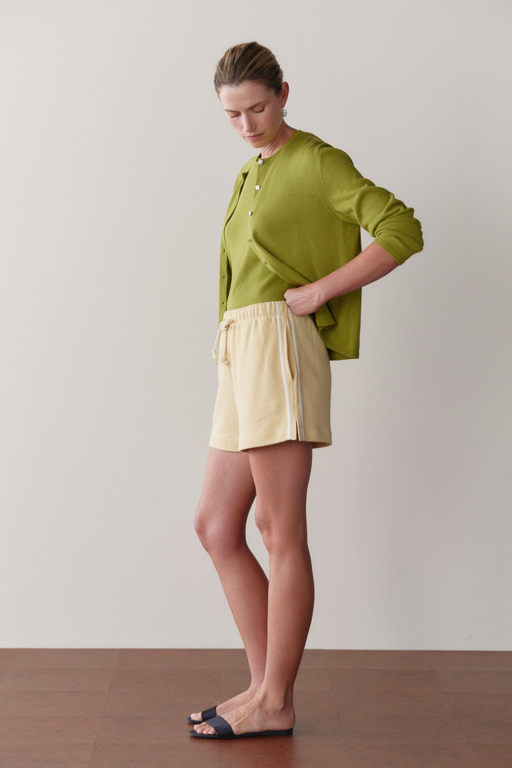 Women The Stripe Eco-Terry Short