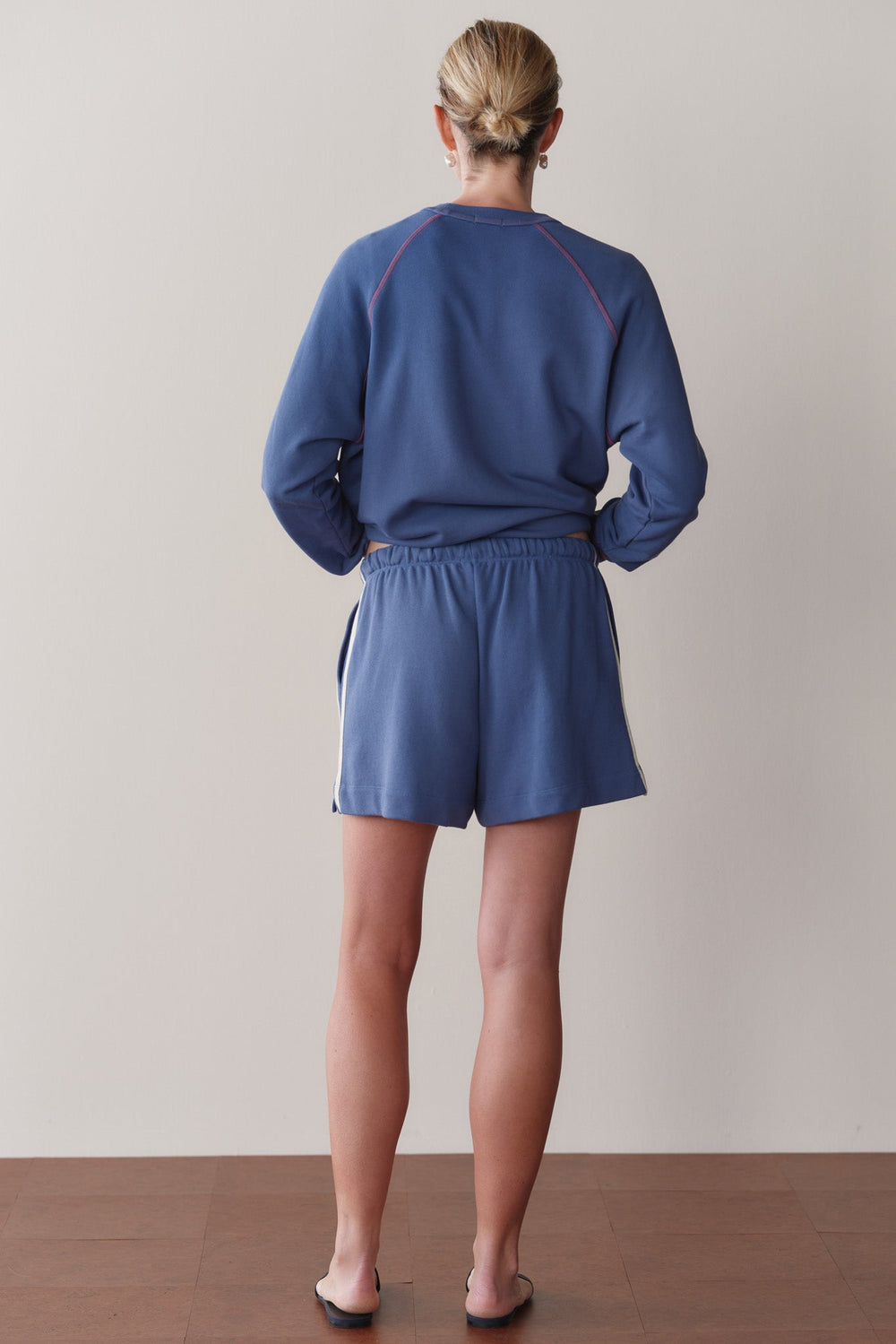 Women The Stripe Eco-Terry Short