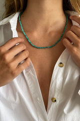 Women The Turquoise Small Faceted Necklace