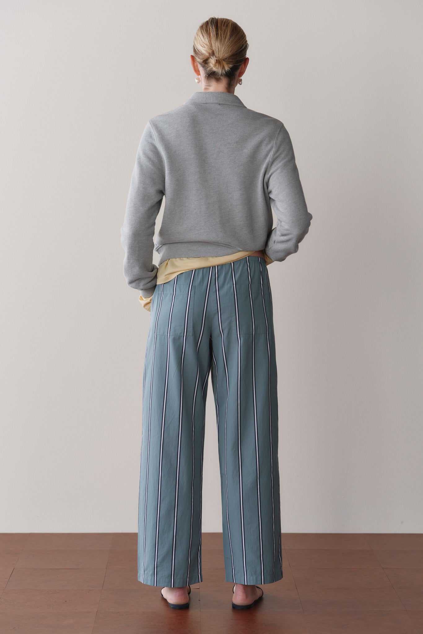 Women The Pop Stripe Drawstring Pant