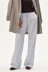 Women The Oxford Stripe Drawstring Pant