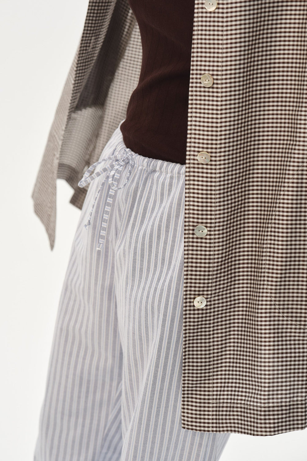 Women The Oxford Stripe Drawstring Pant