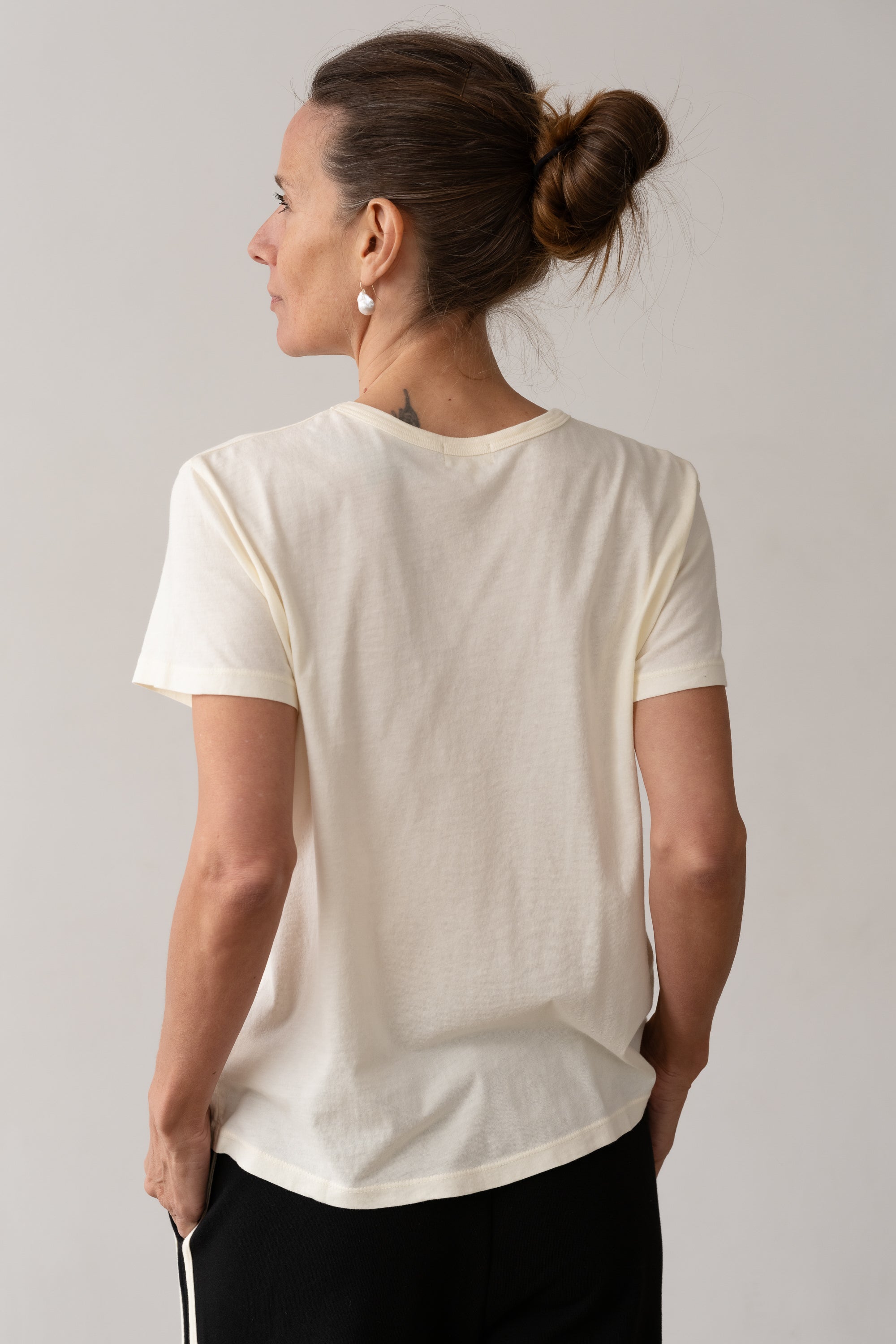 Women Creme Jersey Tee
