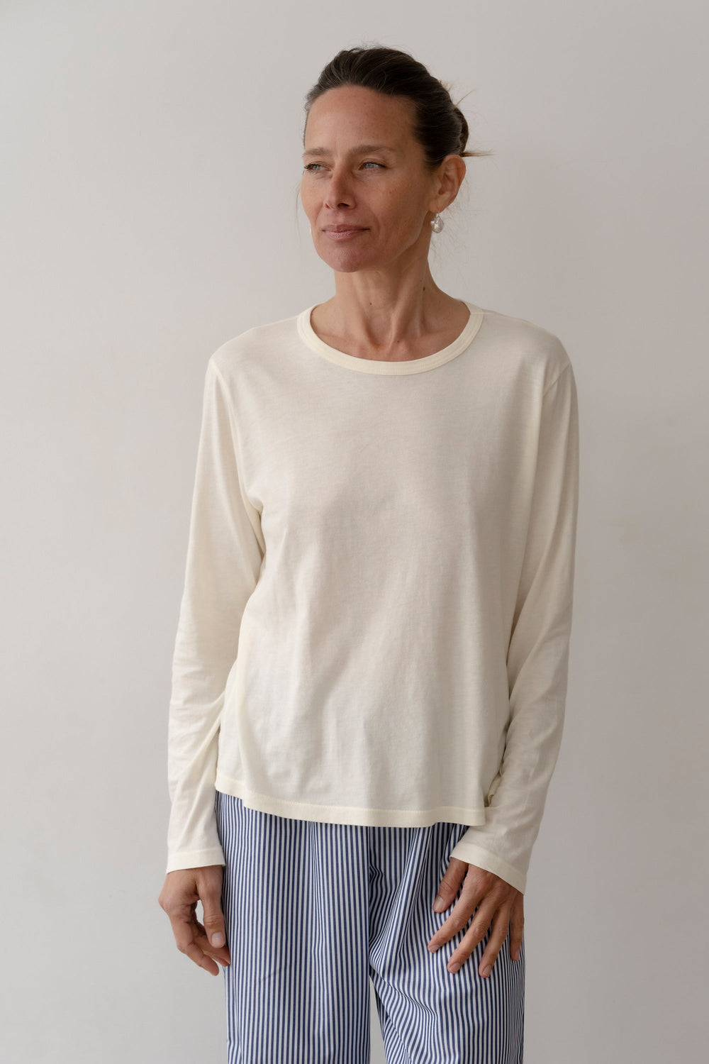 Women Creme Jersey Long Sleeve