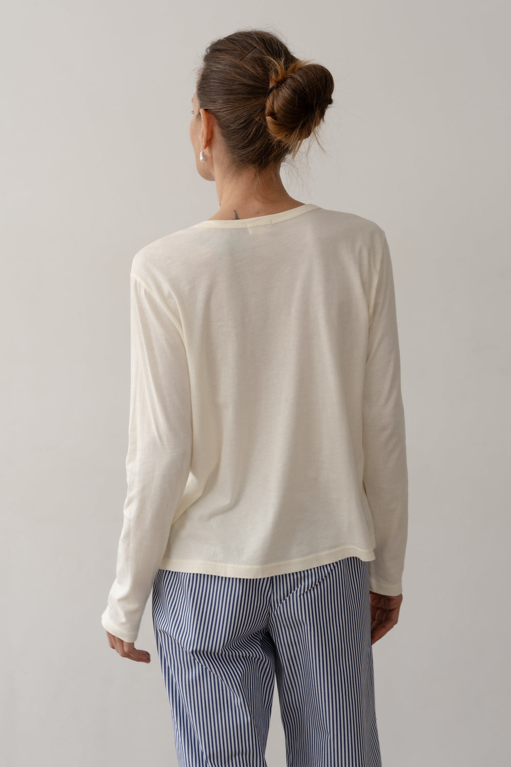 Women Creme Jersey Long Sleeve