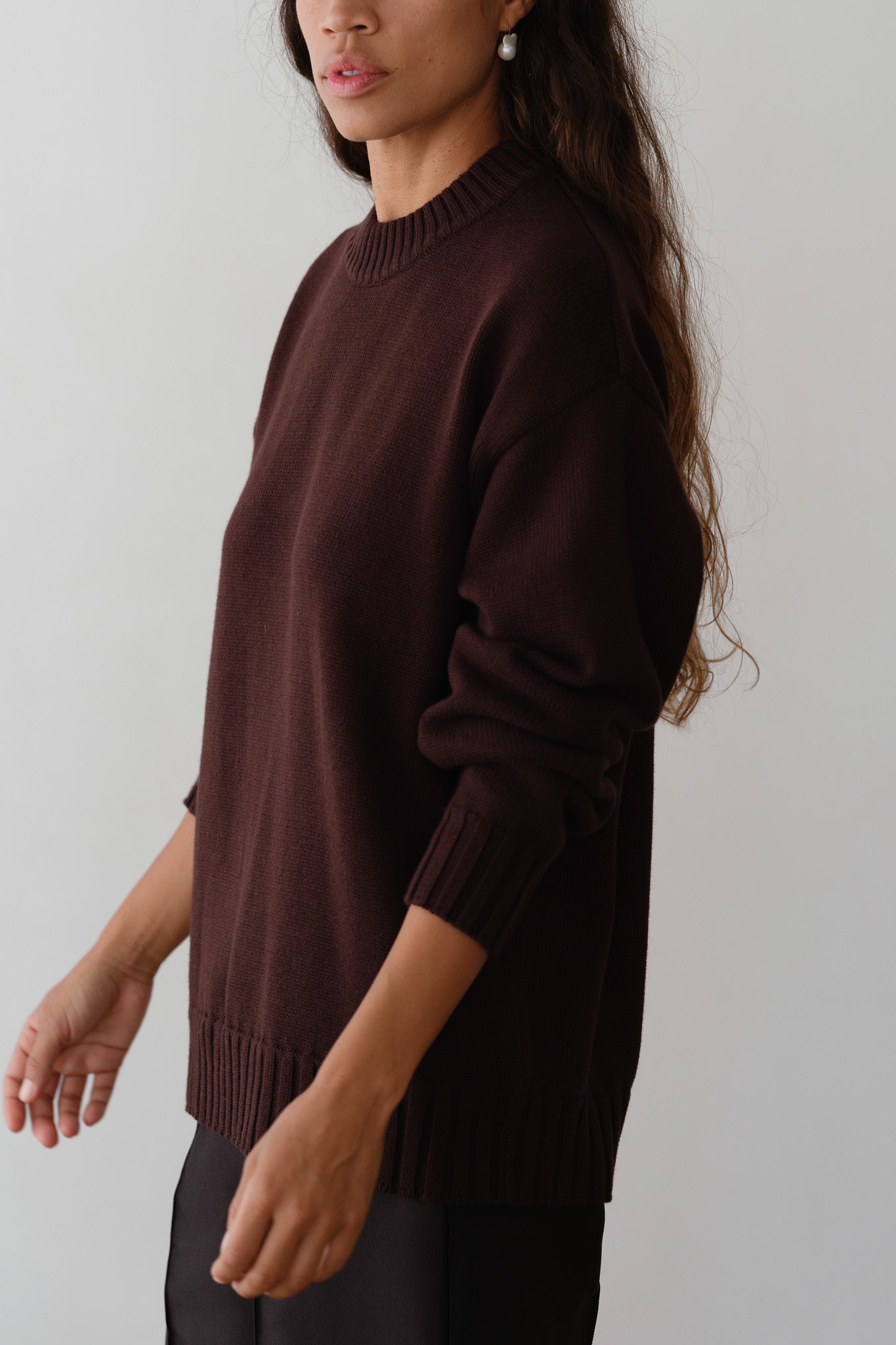 Women The Cotton Cashmere Crewneck Sweater