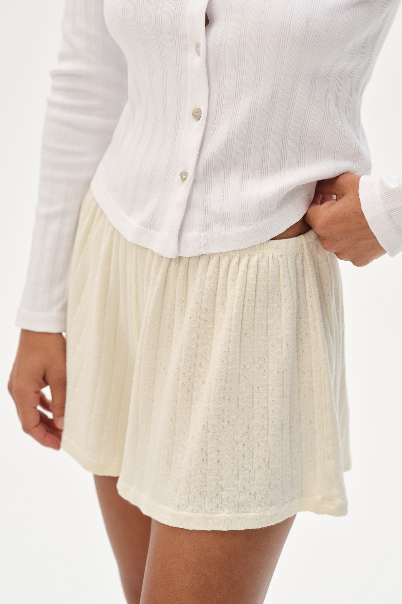 Women The Pointelle Tap Short