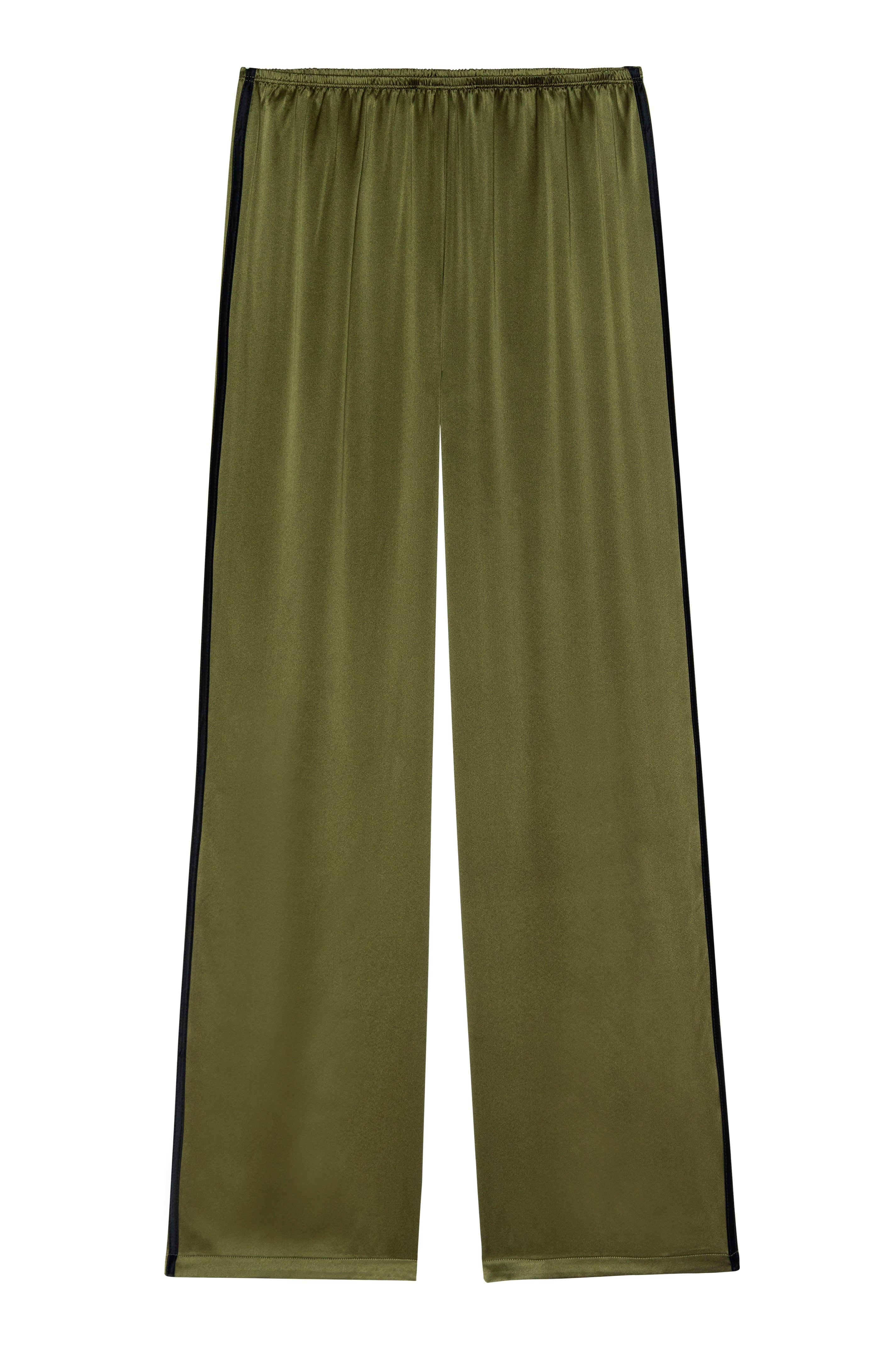 Women The Silk Stripe Simple Pant