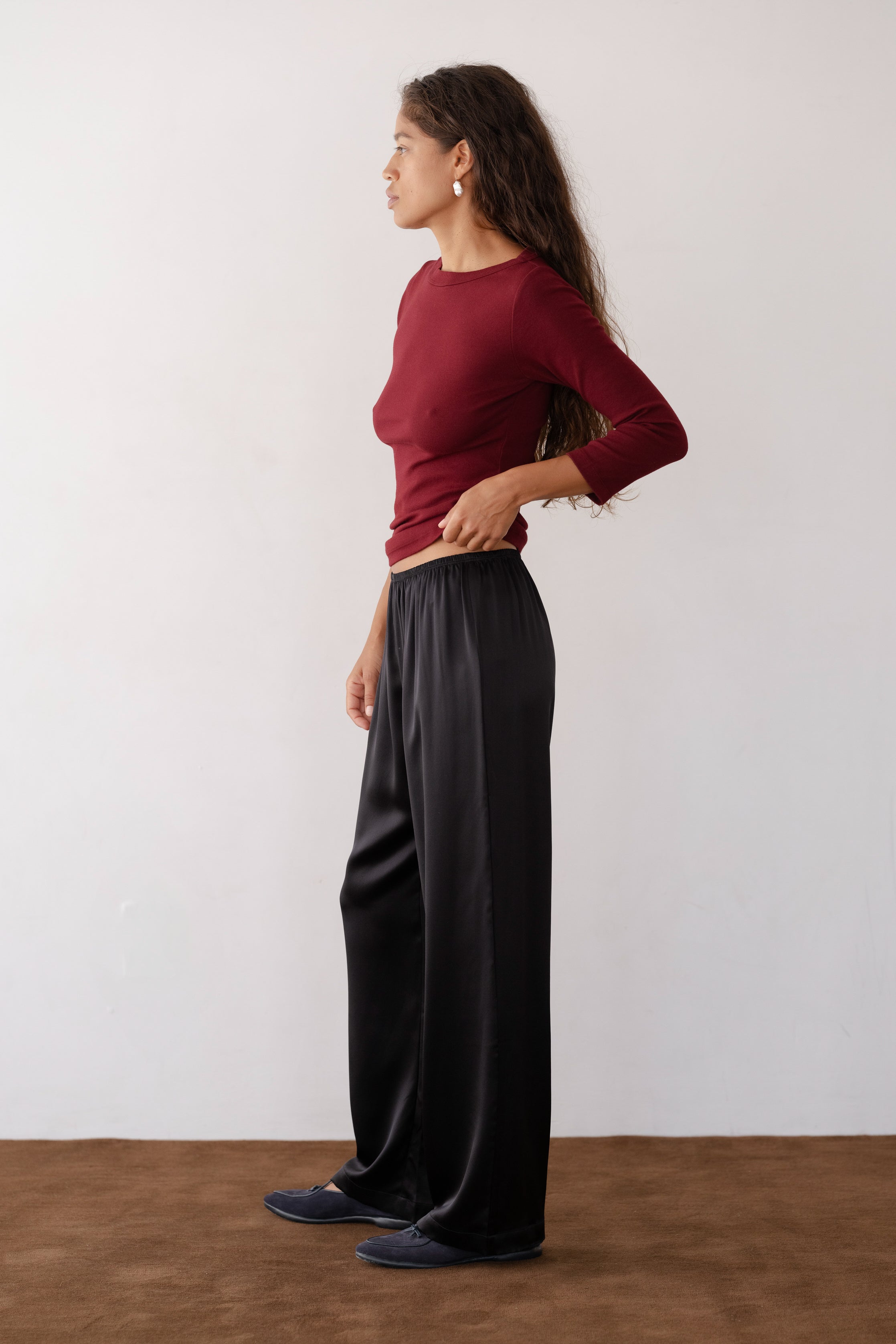 Women The Silk Simple Pant