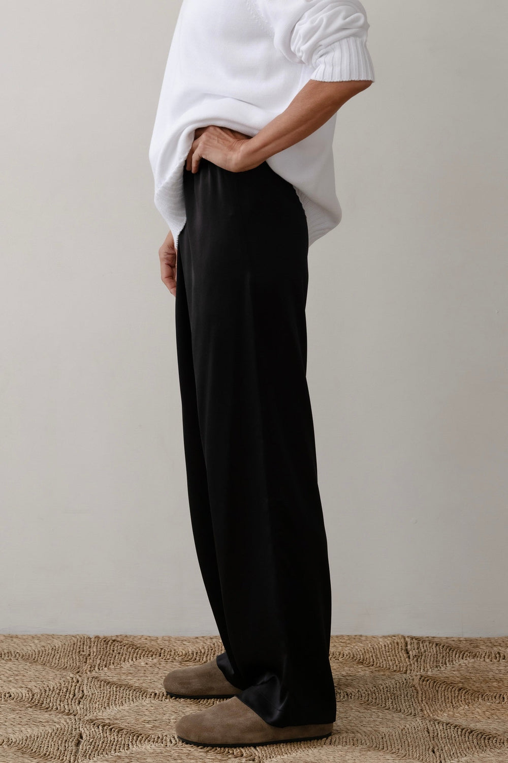 Women The Silk Simple Pant