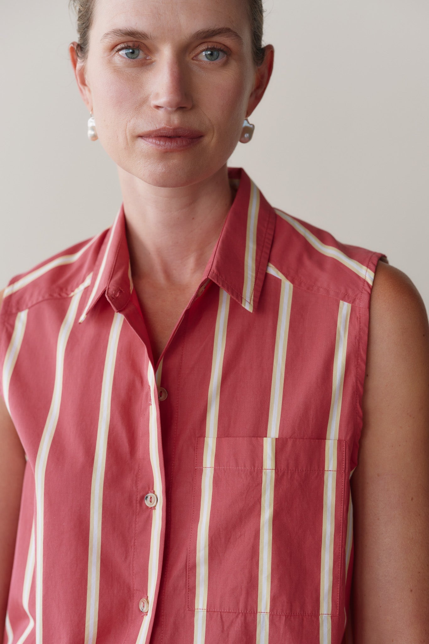 Women The Pop Sleeveless Shirt