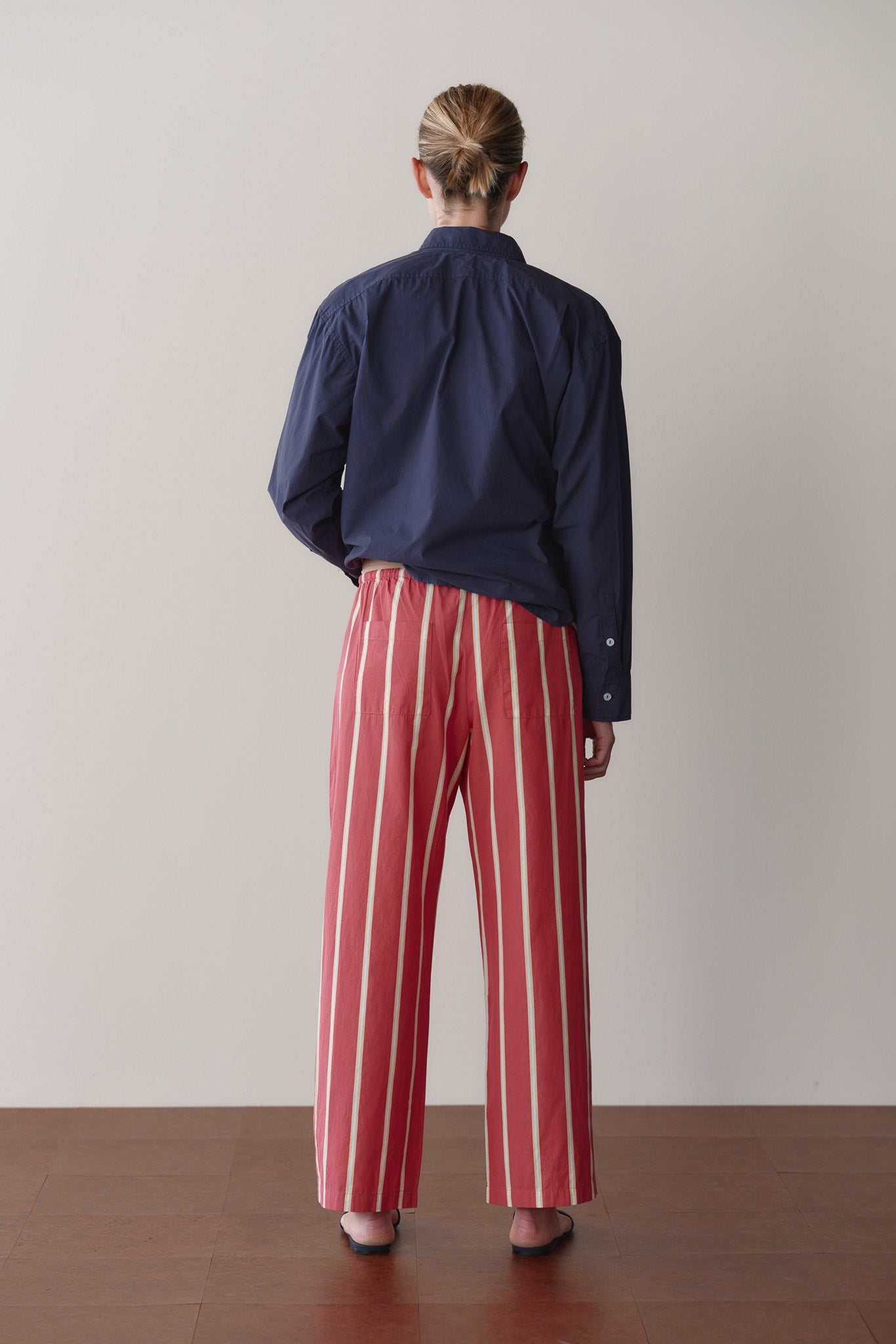 Women The Pop Stripe Drawstring Pant