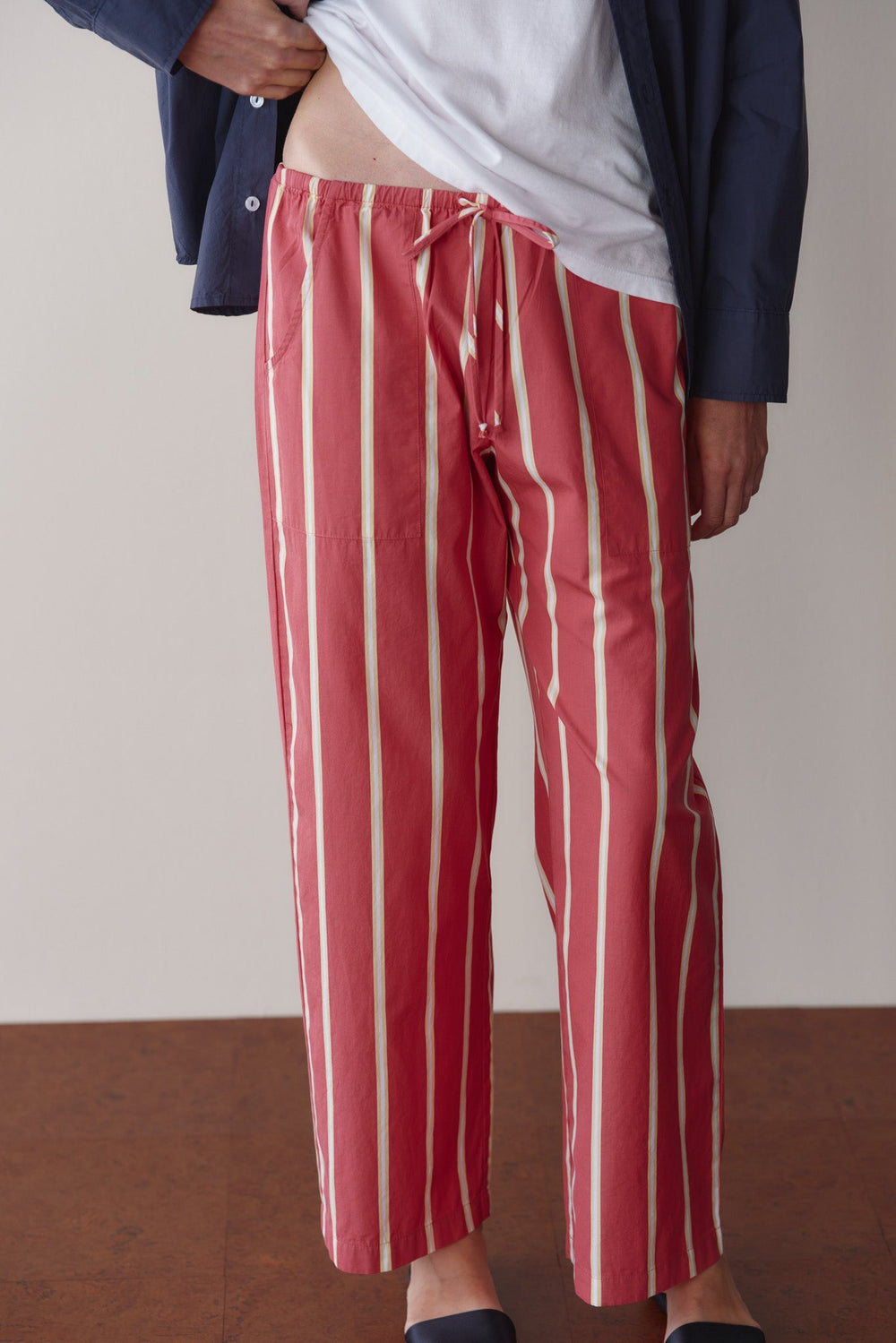 Women The Pop Stripe Drawstring Pant