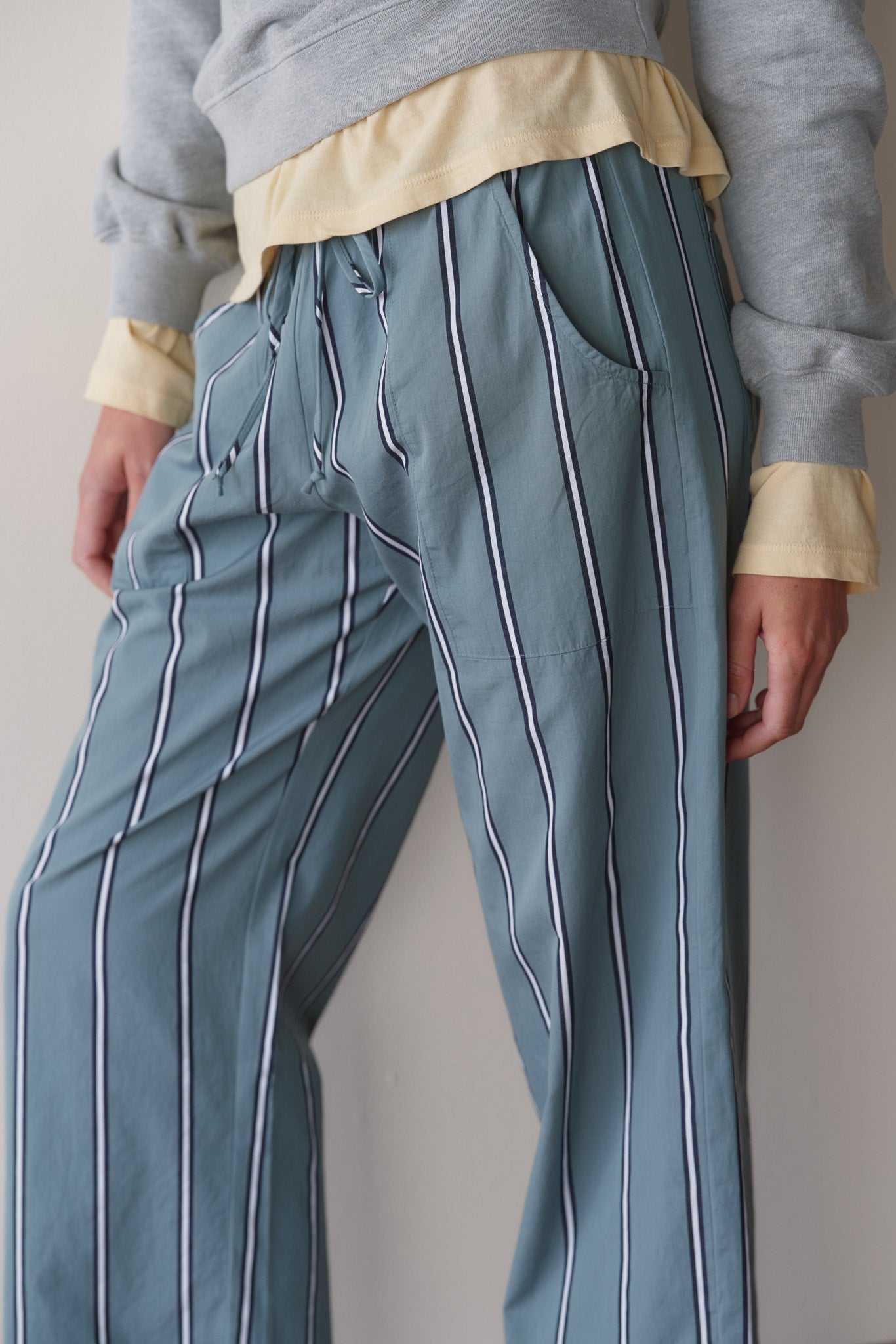 Women The Pop Stripe Drawstring Pant