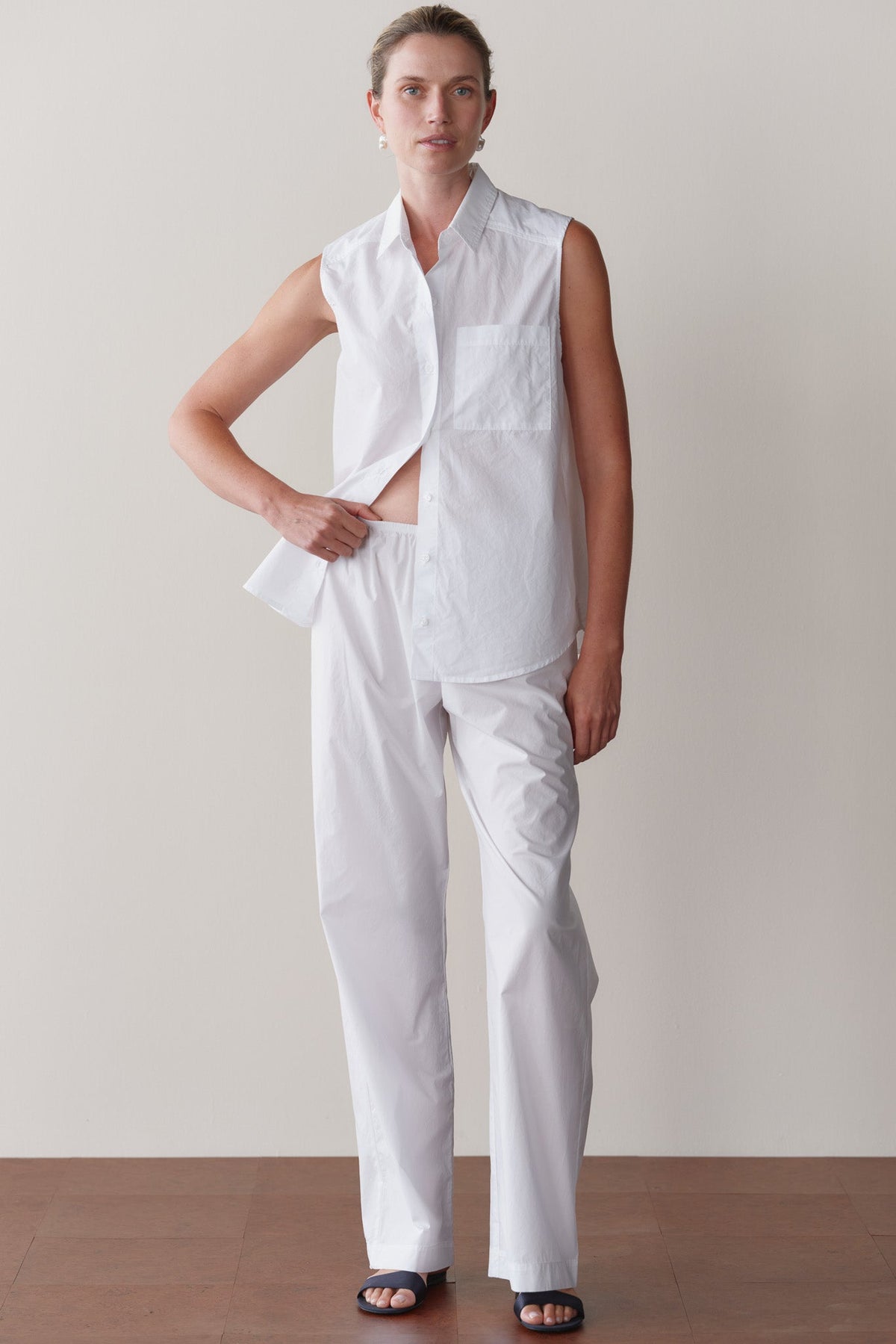 Women Powder Pop Simple Pant