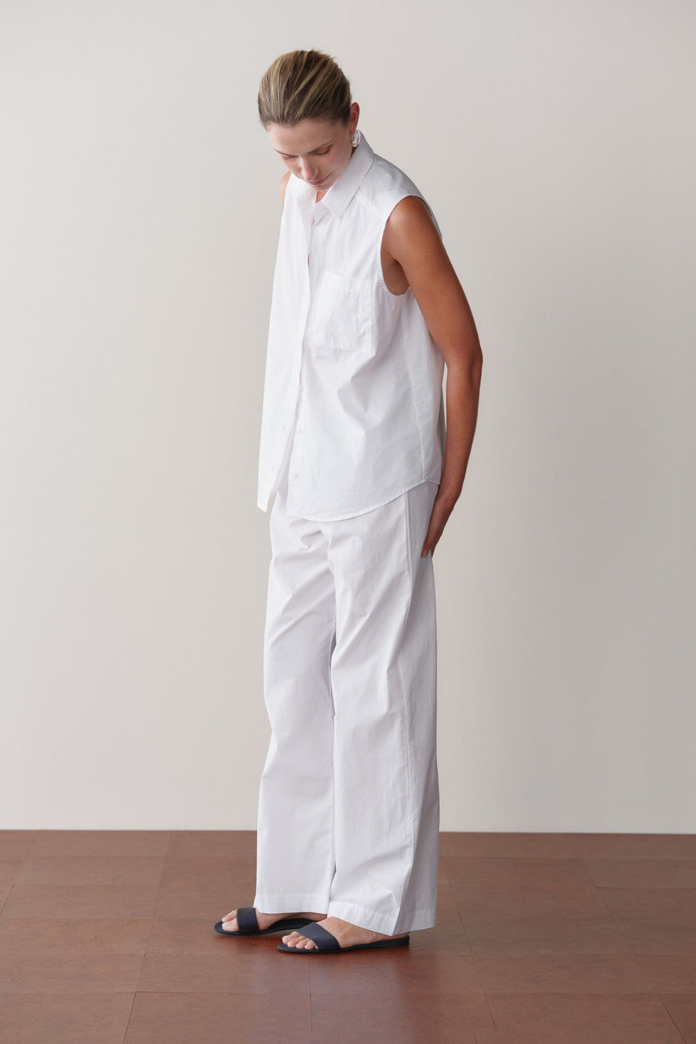 Women Powder Pop Simple Pant