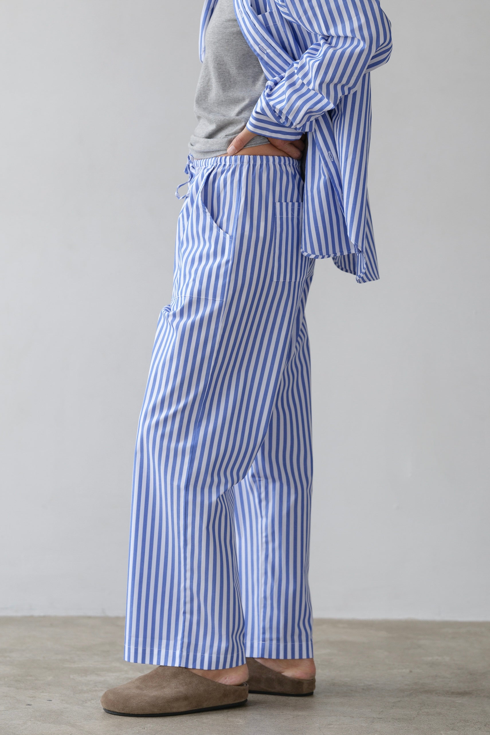 Women The Pop Stripe Drawstring Pant