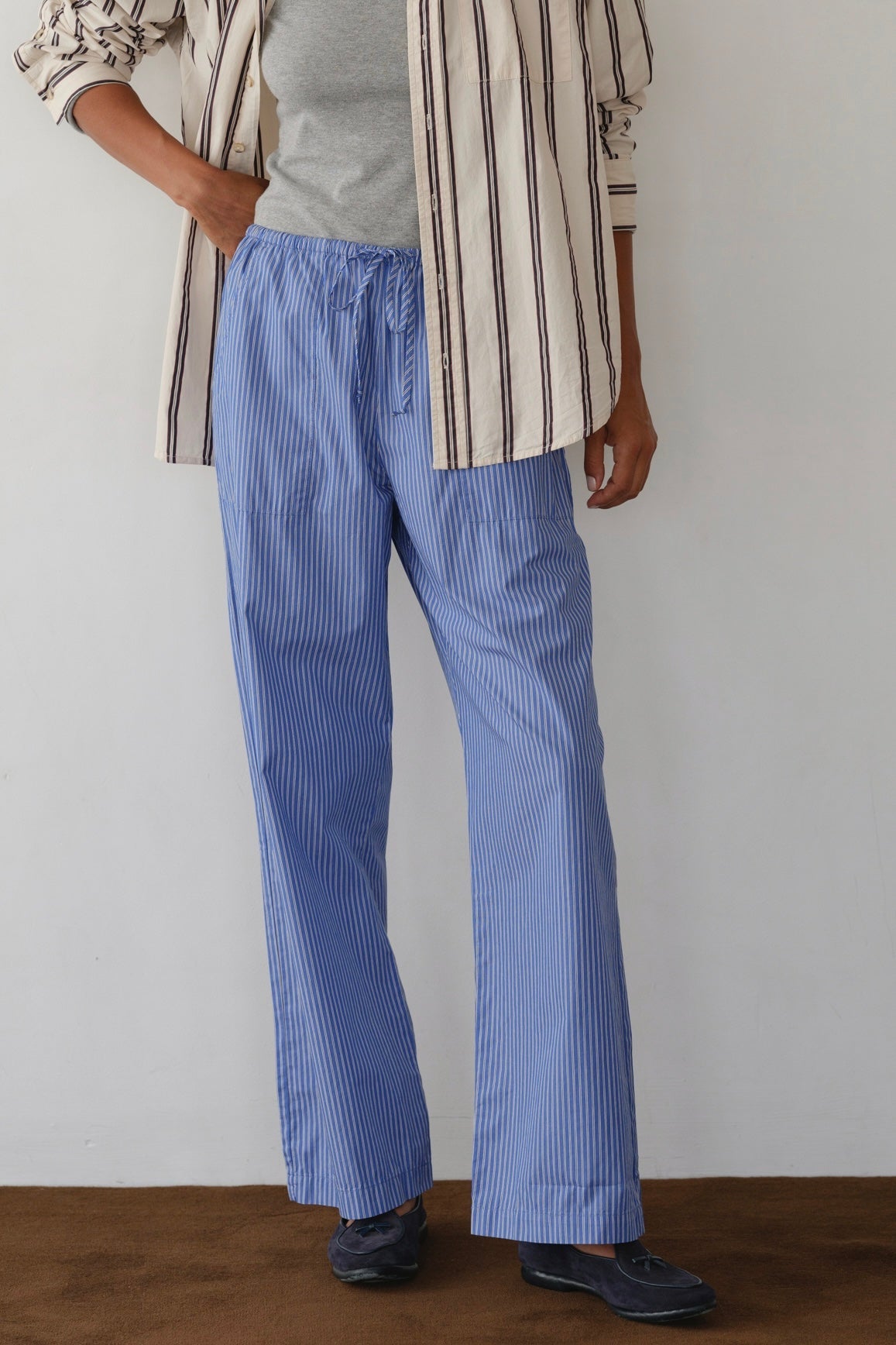 Women The Pop Stripe Drawstring Pant