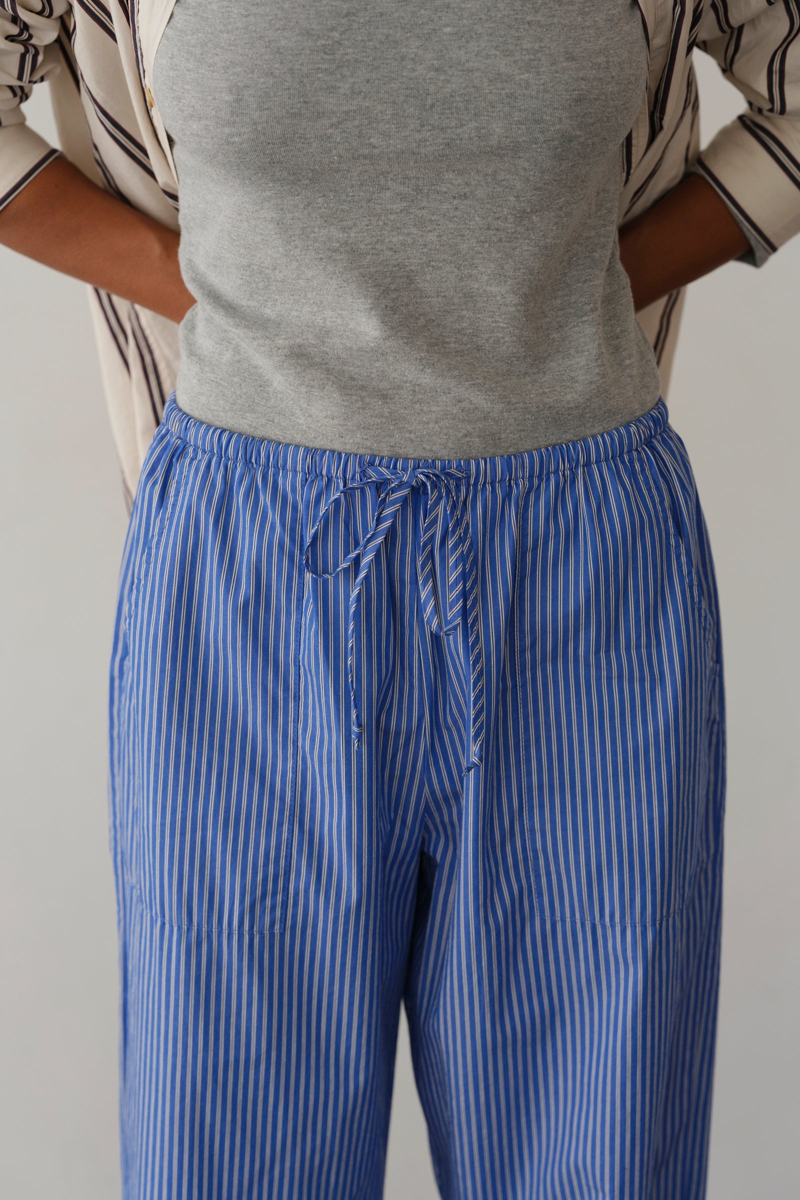 Women The Pop Stripe Drawstring Pant