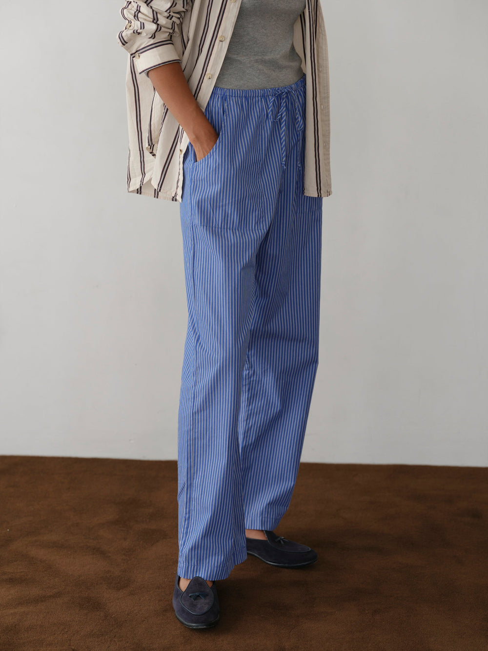 Women The Pop Stripe Drawstring Pant