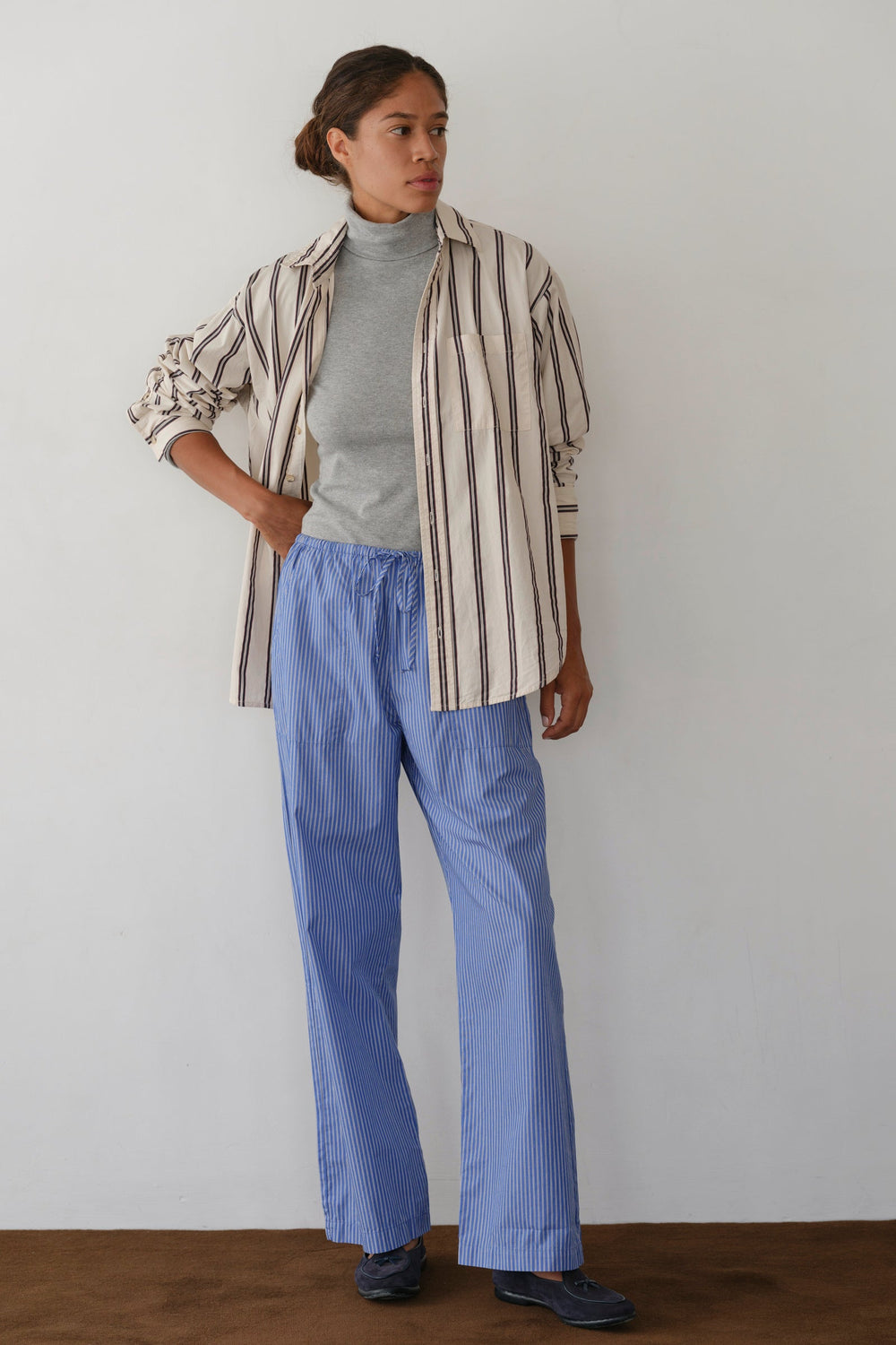Women The Pop Stripe Drawstring Pant