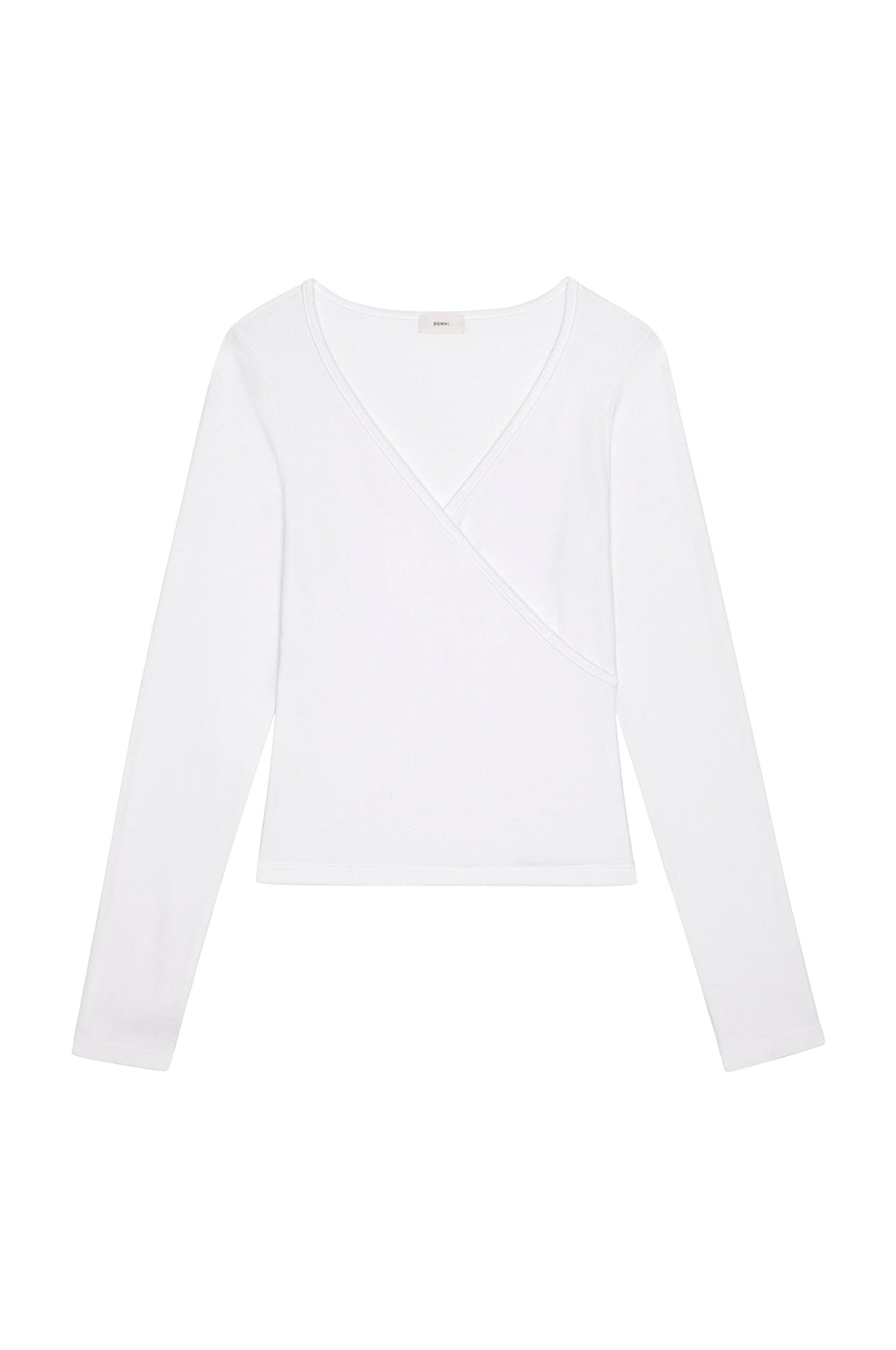 Women The Baby Rib Criss Cross Long Sleeve