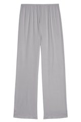 Women Heather Grey Baby Rib Scallop Pant