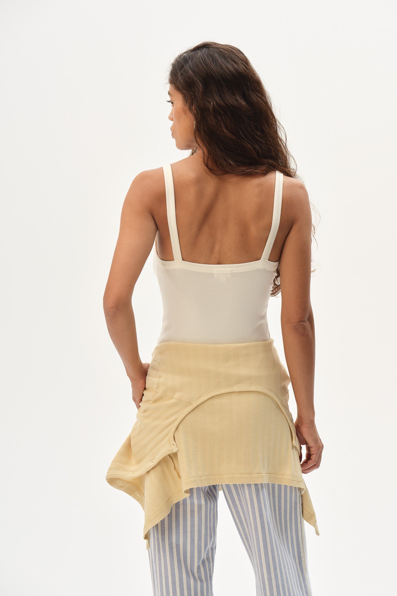 Women The Baby Rib Square Neck Tank