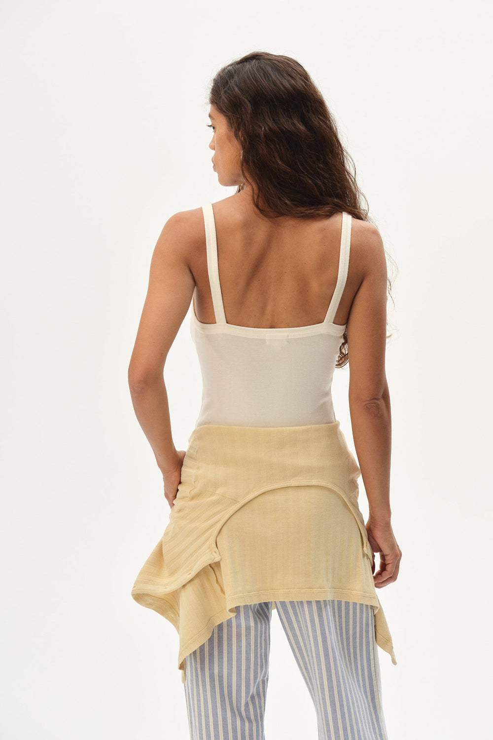 Women The Baby Rib Square Neck Tank