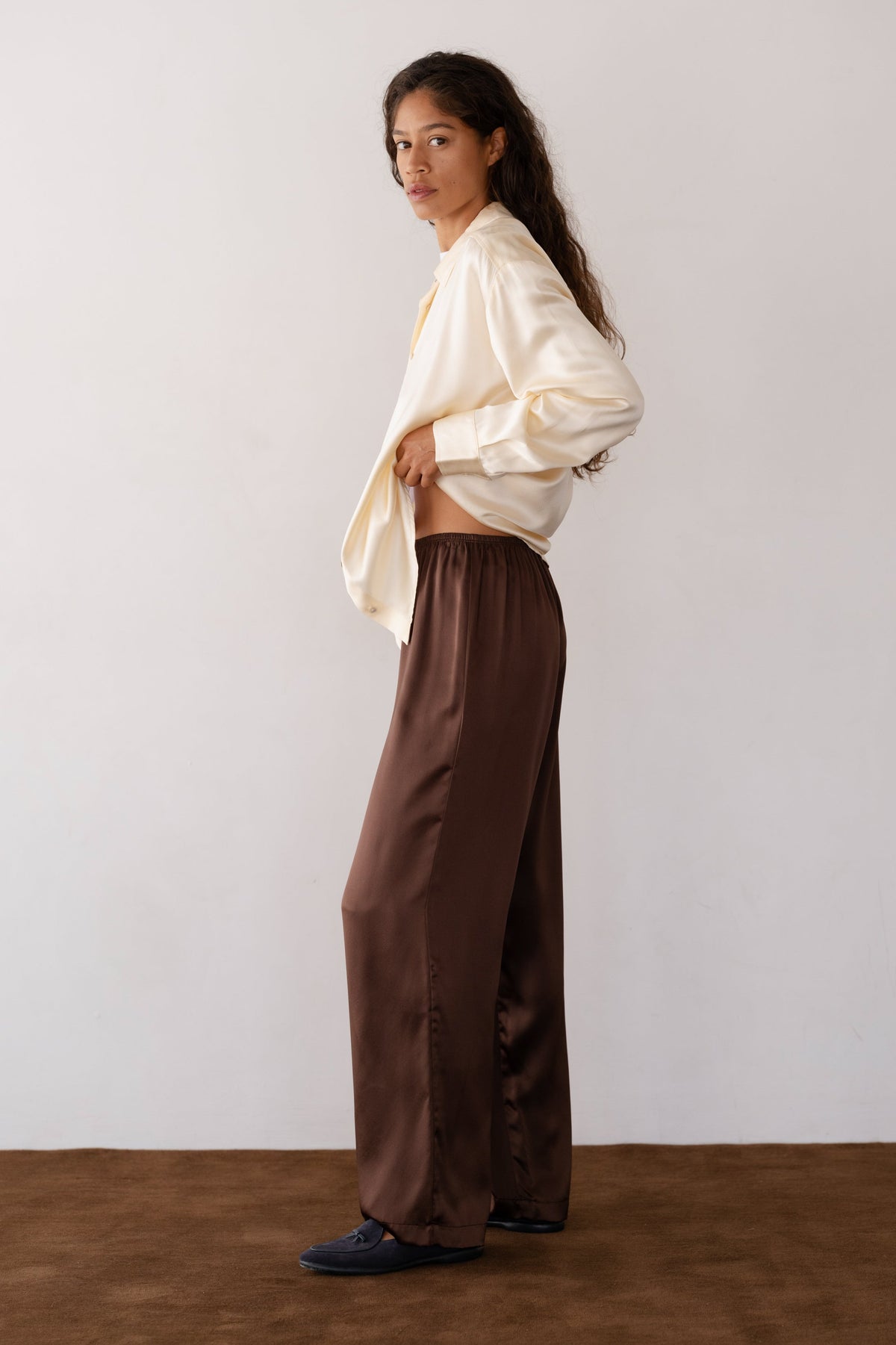 Women The Silk Simple Pant