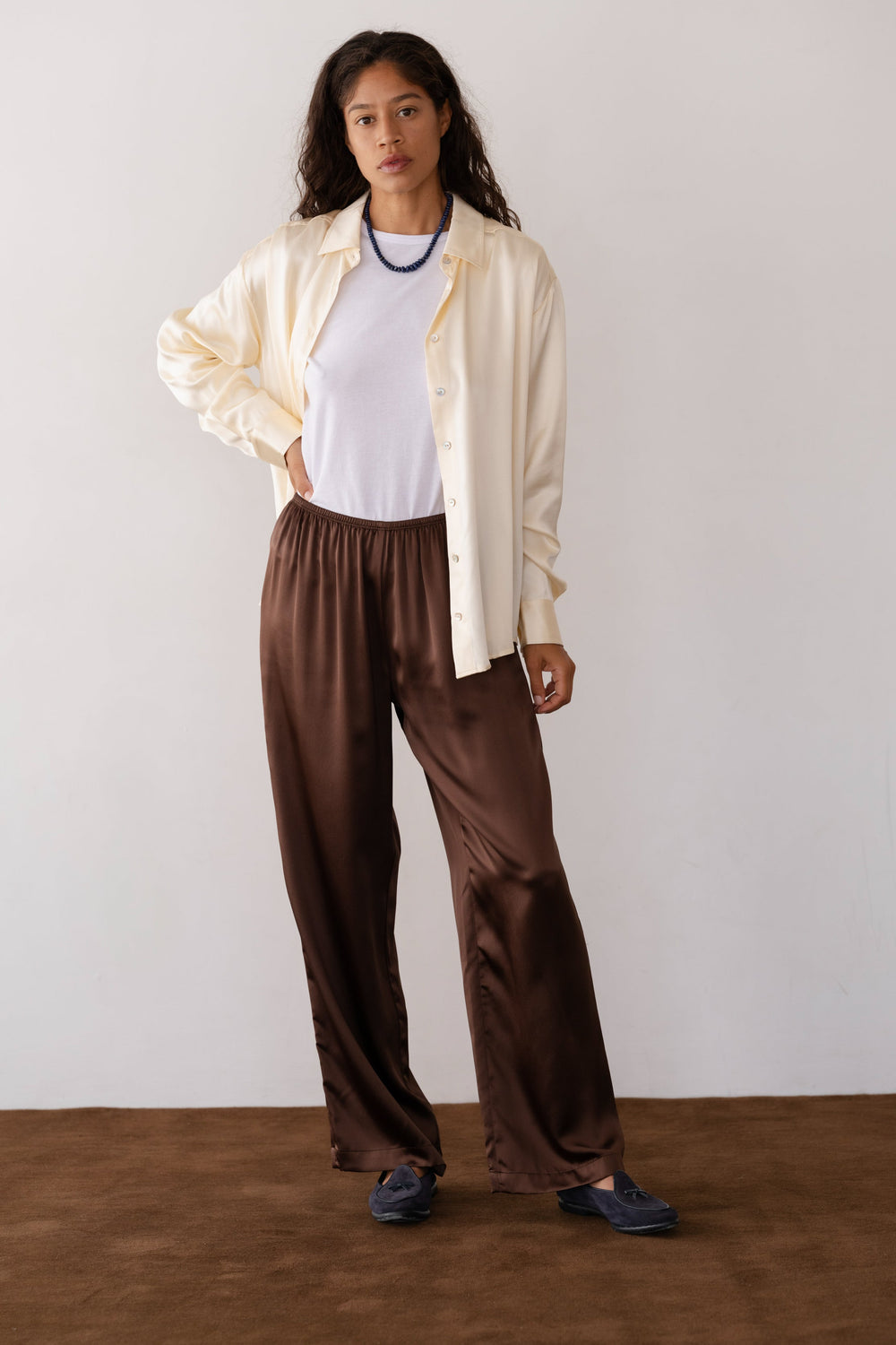 Women The Silk Simple Pant